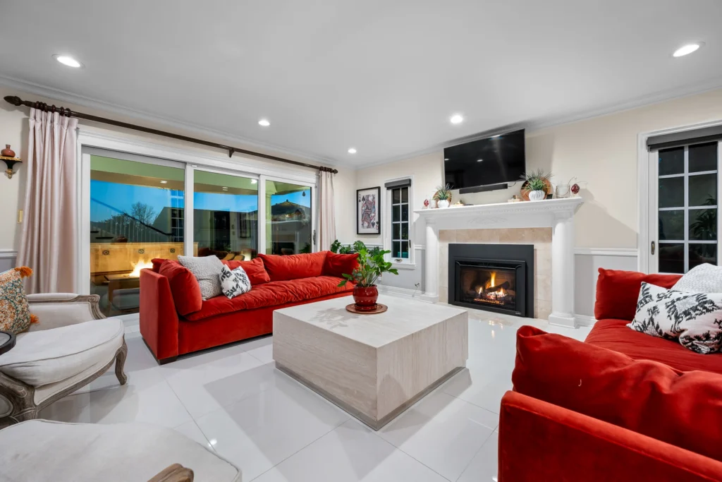 HDR real estate interior photography — living area