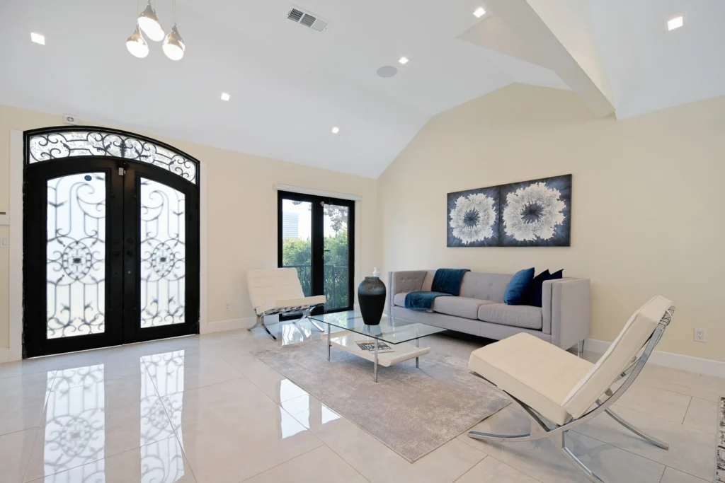 Real estate interior photography — living room