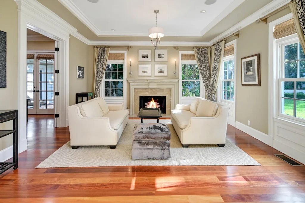 Professional real estate interior photography — living room San Fernando Valley