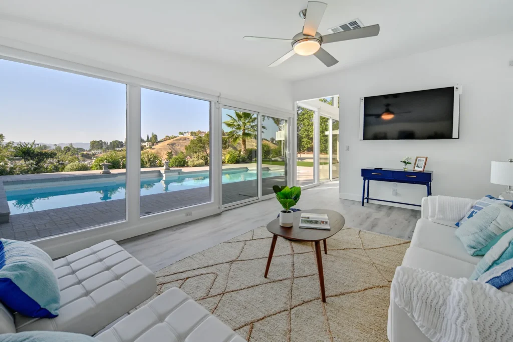Professional real estate photography — living room